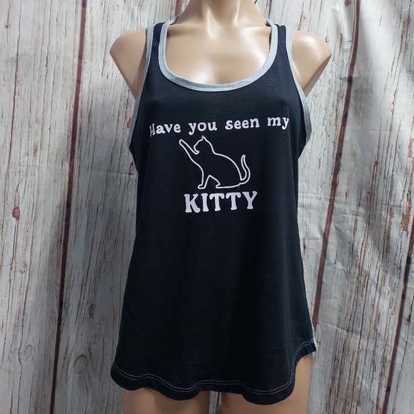 Custom Kitty Racerback Sleeveless Tank Top - Picture 6 of 17